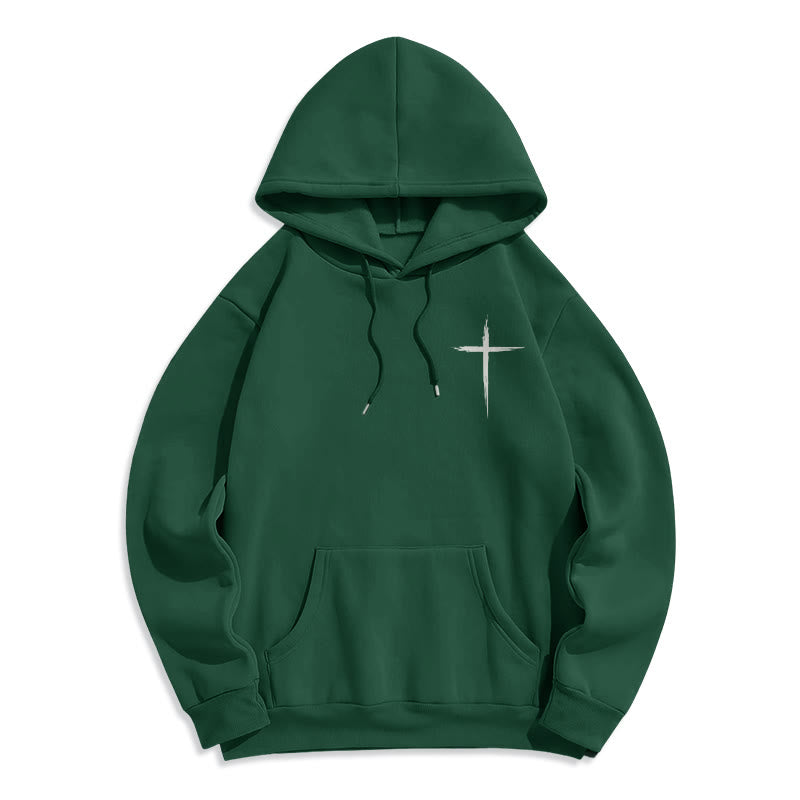 Jesus Saves John 14:6 Faith Fleece Lined Polyester Hoodie
