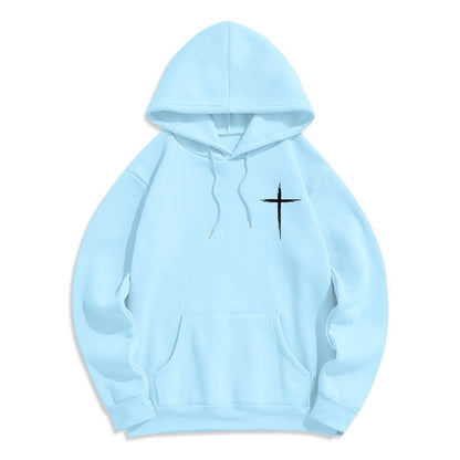Jesus Saves John 14:6 Faith Fleece Lined Polyester Hoodie