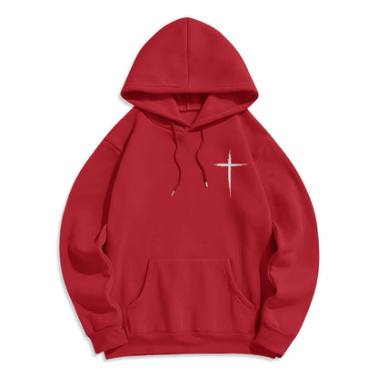 Jesus Saves John 14:6 Faith Fleece Lined Polyester Hoodie