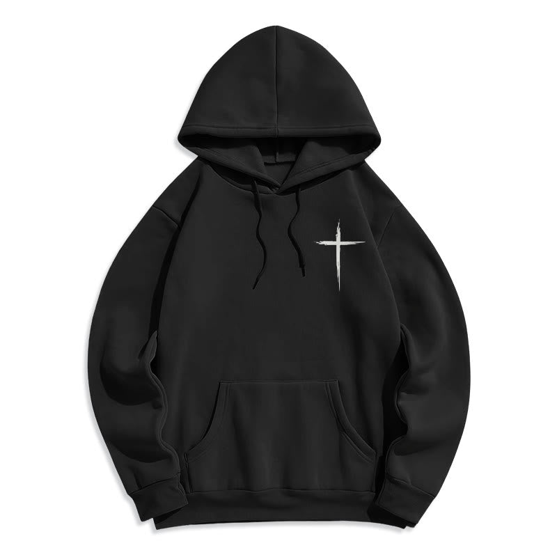 Jesus Saves John 14:6 Faith Fleece Lined Polyester Hoodie