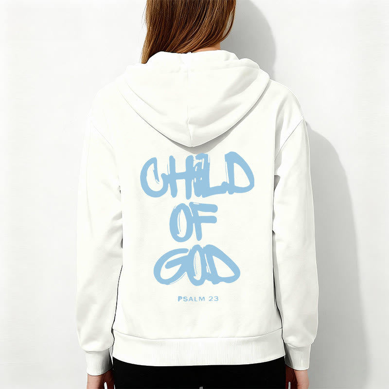 Faith Graffiti Child of God Adult Fleece Lined Polyester Hoodie