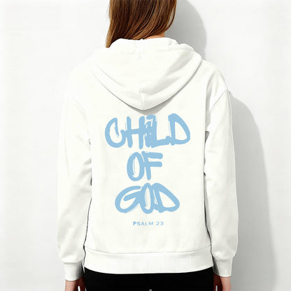 Faith Graffiti Child of God Adult Fleece Lined Polyester Hoodie