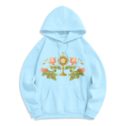 IHS & Rose Graphic Faith Fleece Lined Polyester Hoodie