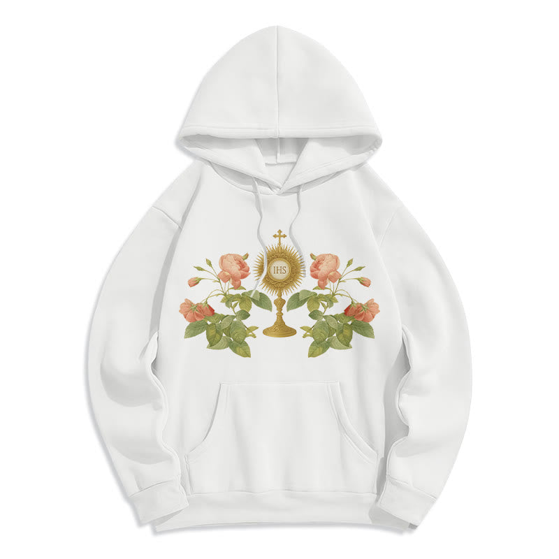 IHS & Rose Graphic Faith Fleece Lined Polyester Hoodie