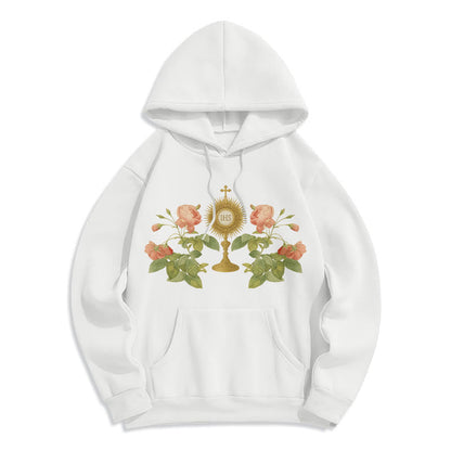 IHS & Rose Graphic Faith Fleece Lined Polyester Hoodie