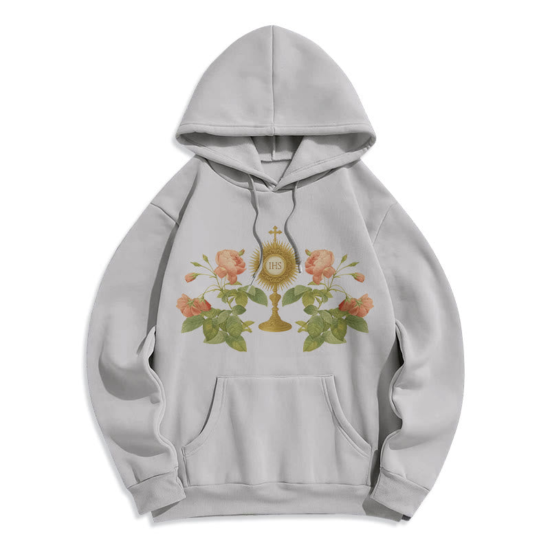 IHS & Rose Graphic Faith Fleece Lined Polyester Hoodie