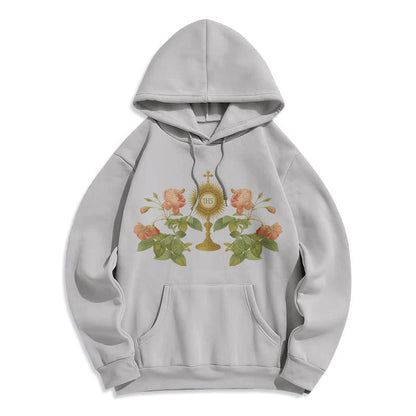 IHS & Rose Graphic Faith Fleece Lined Polyester Hoodie