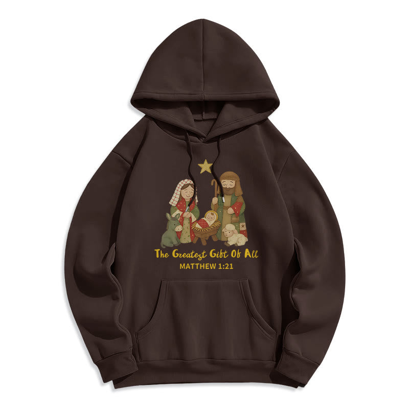 Christmas Faith & Warmth Fleece Lined Polyester Hoodie