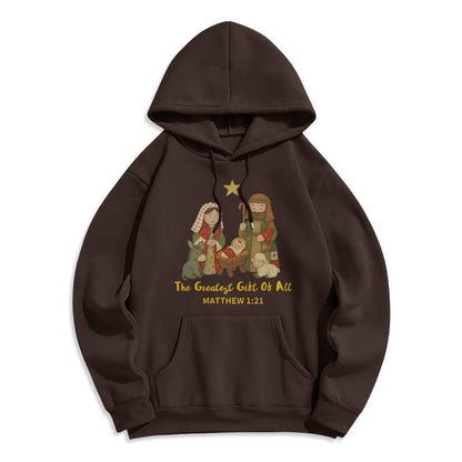 Christmas Faith & Warmth Fleece Lined Polyester Hoodie