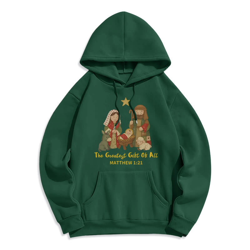 Christmas Faith & Warmth Fleece Lined Polyester Hoodie