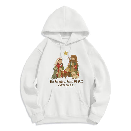 Christmas Faith & Warmth Fleece Lined Polyester Hoodie