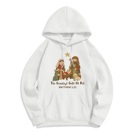 Christmas Faith & Warmth Fleece Lined Polyester Hoodie