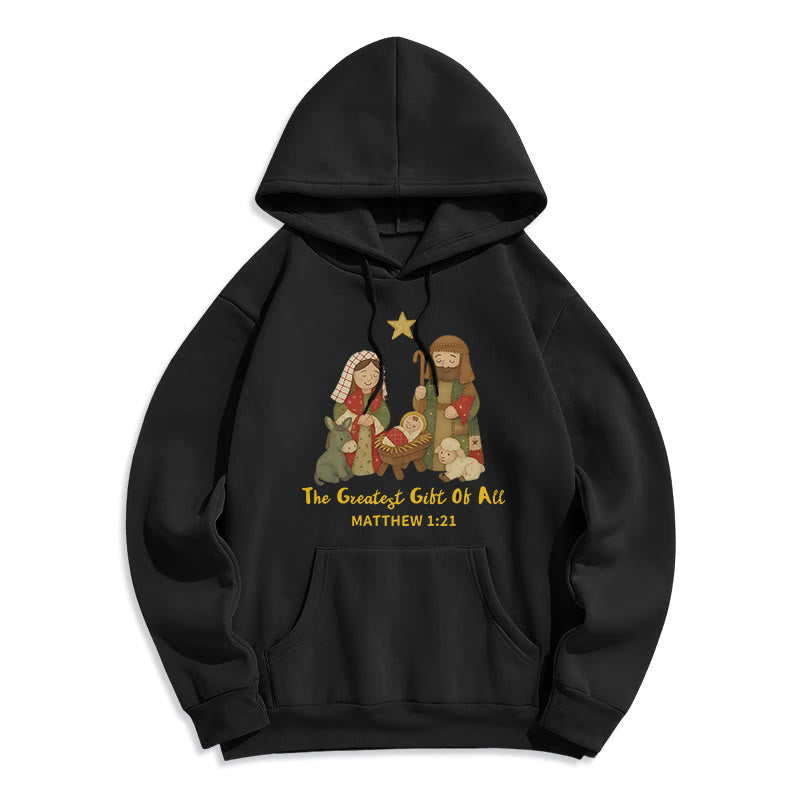 Christmas Faith & Warmth Fleece Lined Polyester Hoodie