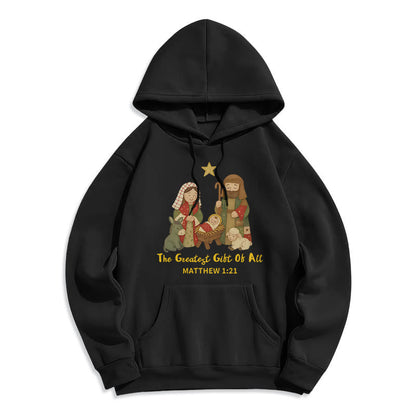 Christmas Faith & Warmth Fleece Lined Polyester Hoodie