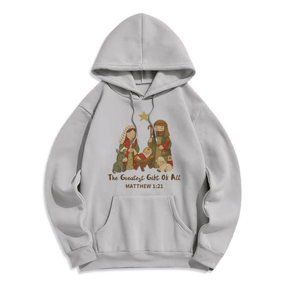 Christmas Faith & Warmth Fleece Lined Polyester Hoodie