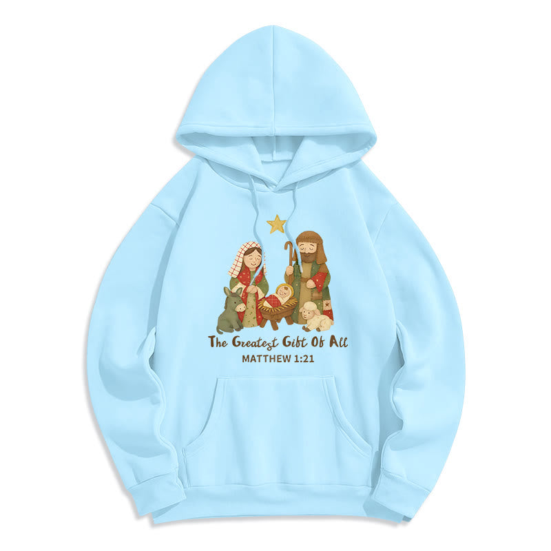 Christmas Faith & Warmth Fleece Lined Polyester Hoodie