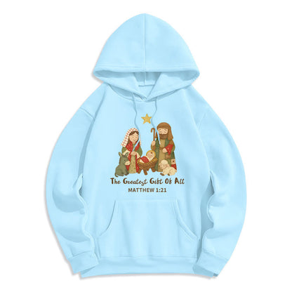 Christmas Faith & Warmth Fleece Lined Polyester Hoodie