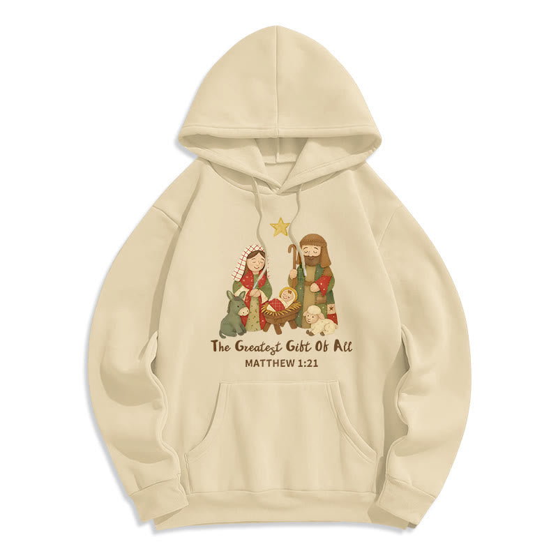 Christmas Faith & Warmth Fleece Lined Polyester Hoodie