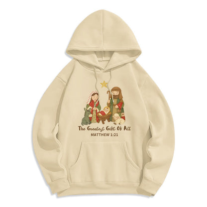 Christmas Faith & Warmth Fleece Lined Polyester Hoodie