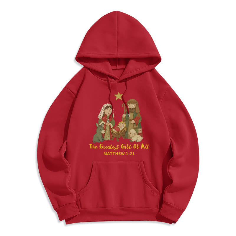 Christmas Faith & Warmth Fleece Lined Polyester Hoodie
