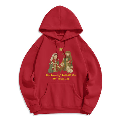 Christmas Faith & Warmth Fleece Lined Polyester Hoodie
