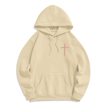 Do All In Love Scripture Floral Fleece Lined Polyester Hoodie
