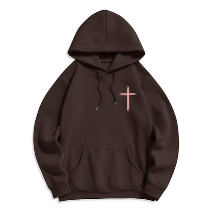 Do All In Love Scripture Floral Fleece Lined Polyester Hoodie
