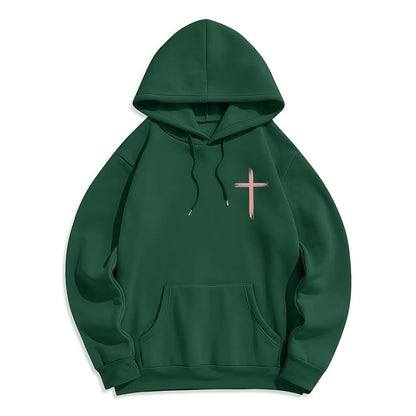Do All In Love Scripture Floral Fleece Lined Polyester Hoodie