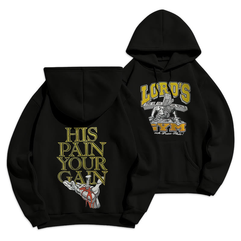 LORD’S GYM Redemption Fleece Lined Polyester Hoodie
