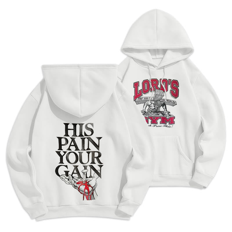 LORD’S GYM Redemption Fleece Lined Polyester Hoodie
