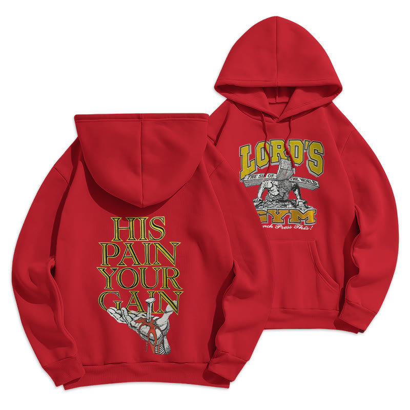 LORD’S GYM Redemption Fleece Lined Polyester Hoodie