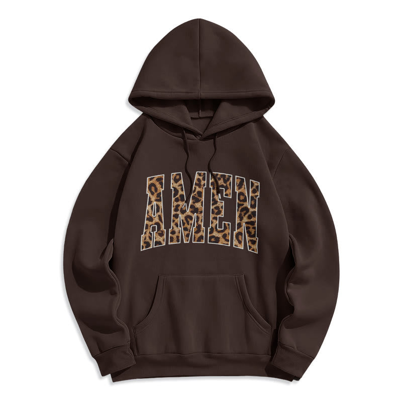 Amen Affirmation Fleece Lined Polyester Hoodie