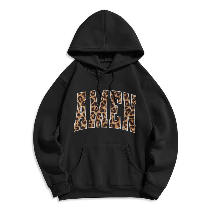 Amen Affirmation Fleece Lined Polyester Hoodie