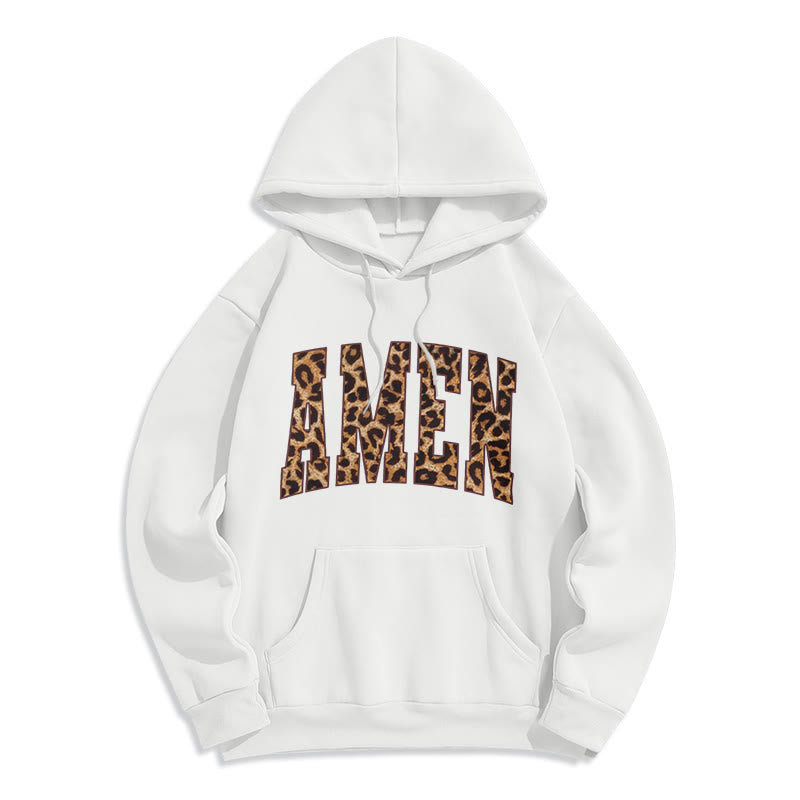 Amen Affirmation Fleece Lined Polyester Hoodie