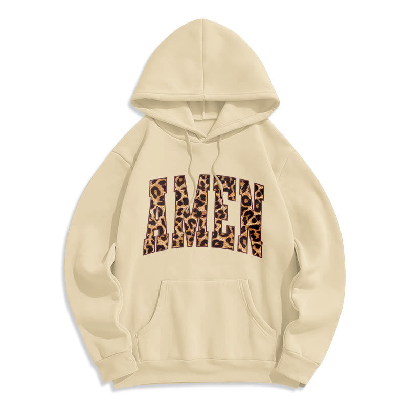 Amen Affirmation Fleece Lined Polyester Hoodie