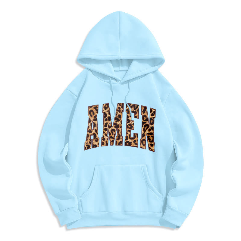 Amen Affirmation Fleece Lined Polyester Hoodie