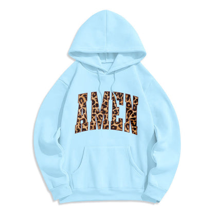 Amen Affirmation Fleece Lined Polyester Hoodie