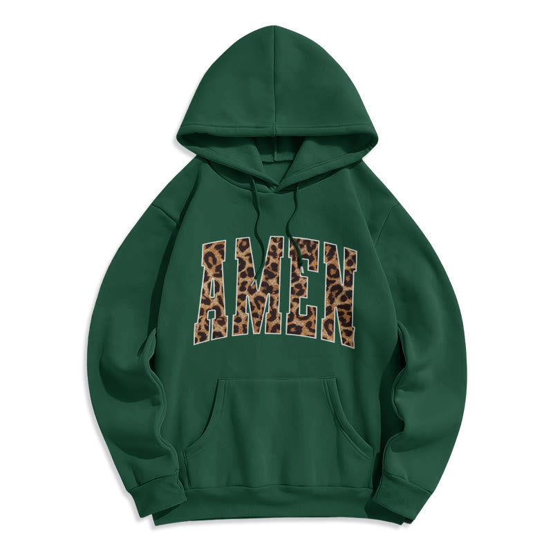 Amen Affirmation Fleece Lined Polyester Hoodie
