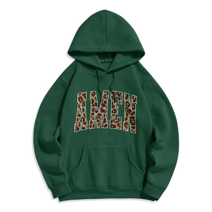 Amen Affirmation Fleece Lined Polyester Hoodie