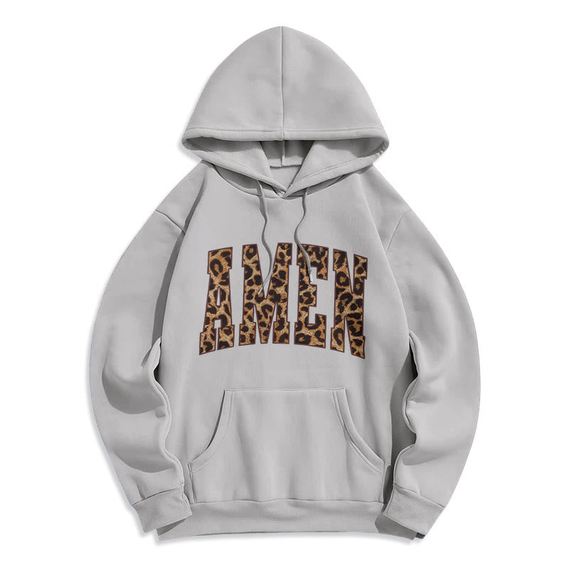 Amen Affirmation Fleece Lined Polyester Hoodie