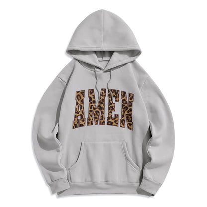 Amen Affirmation Fleece Lined Polyester Hoodie