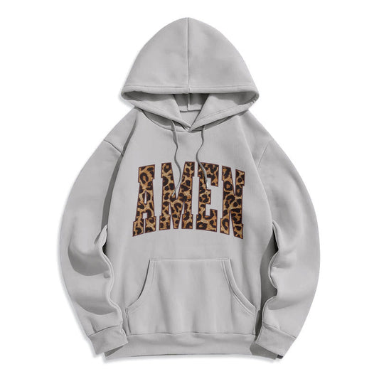 Amen Affirmation Fleece Lined Polyester Hoodie