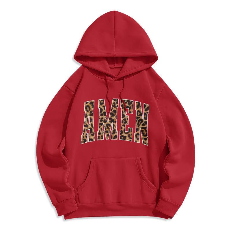 Amen Affirmation Fleece Lined Polyester Hoodie