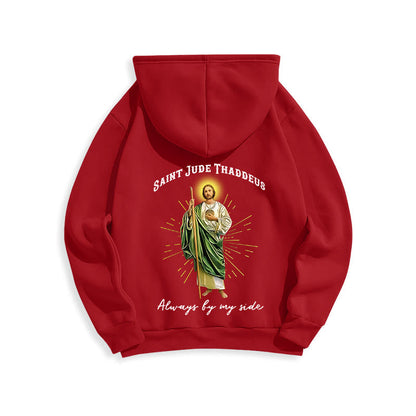 St. Jude Always by My Side Fleece Lined Polyester Hoodie