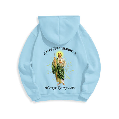 St. Jude Always by My Side Fleece Lined Polyester Hoodie