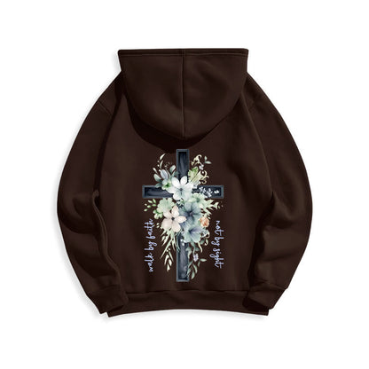 Jesus the Light Walk by Faith Fleece Lined Polyester Hoodie