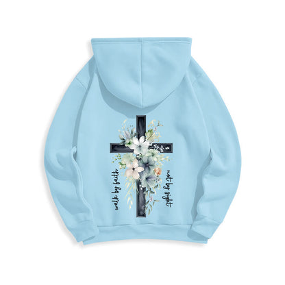 Jesus the Light Walk by Faith Fleece Lined Polyester Hoodie