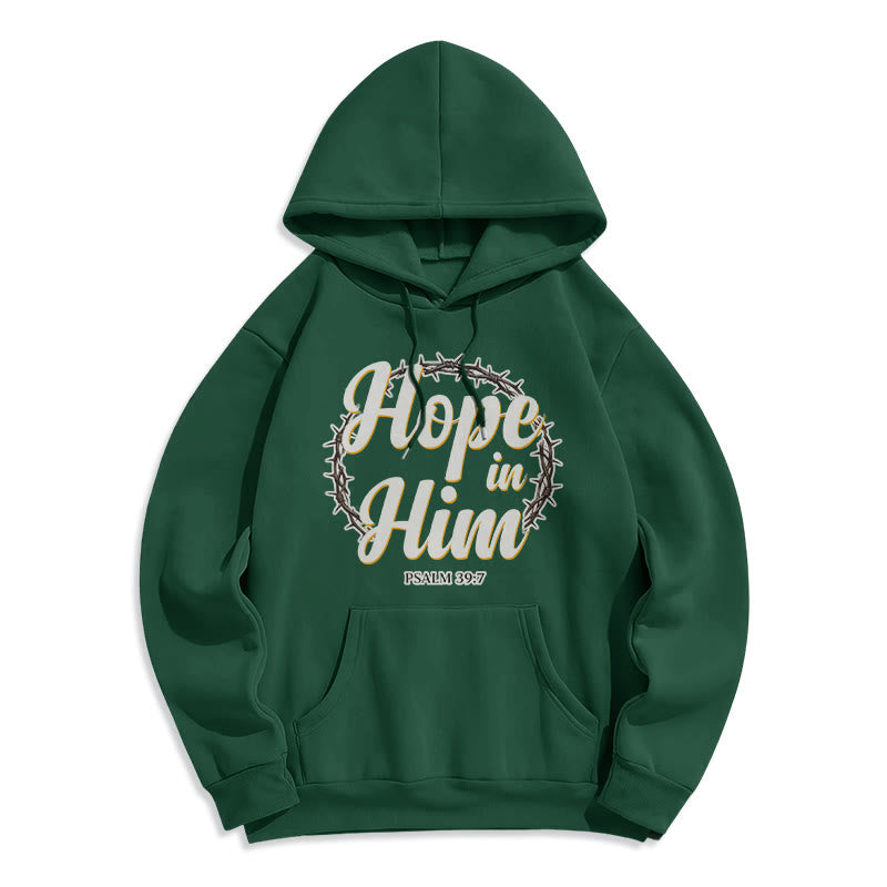 Crown of Thorns Hope in Him Fleece Lined Polyester Hoodie