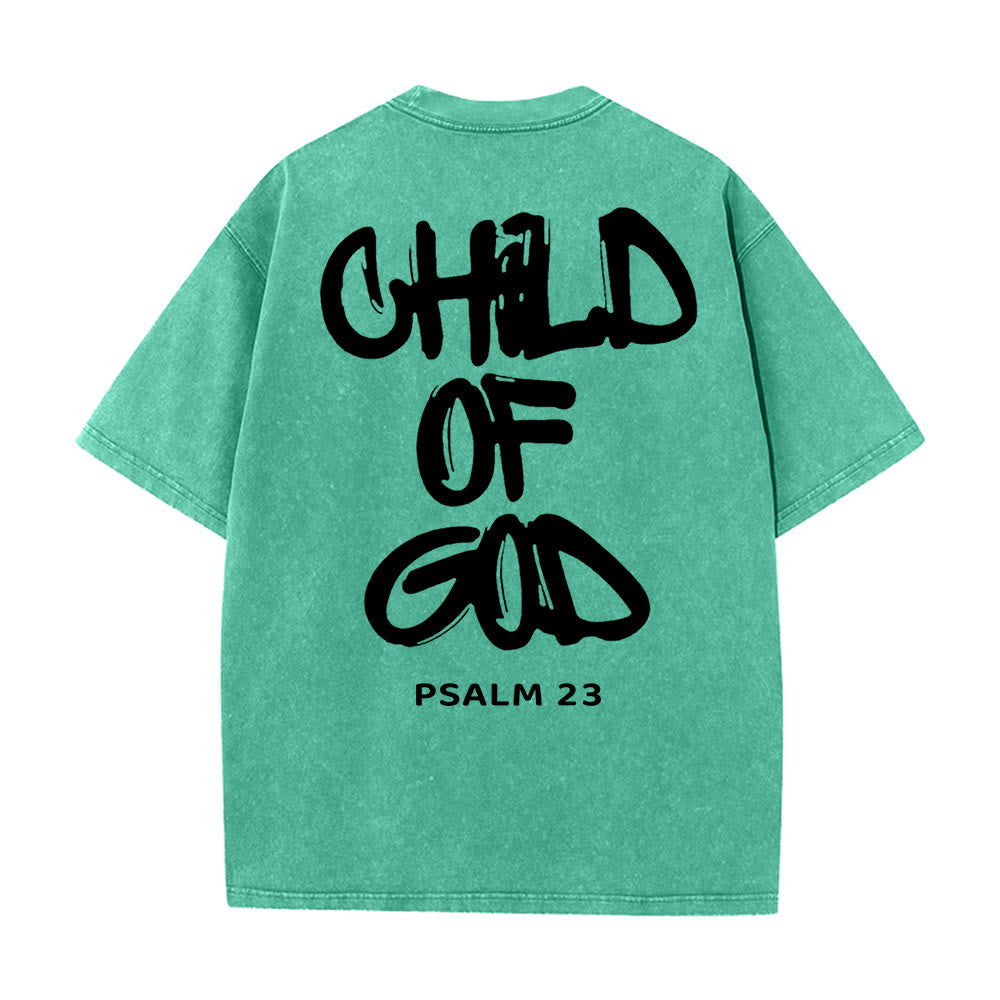 Christianartworkshop "CHILD OF GOD" Adult Washed T-Shirt