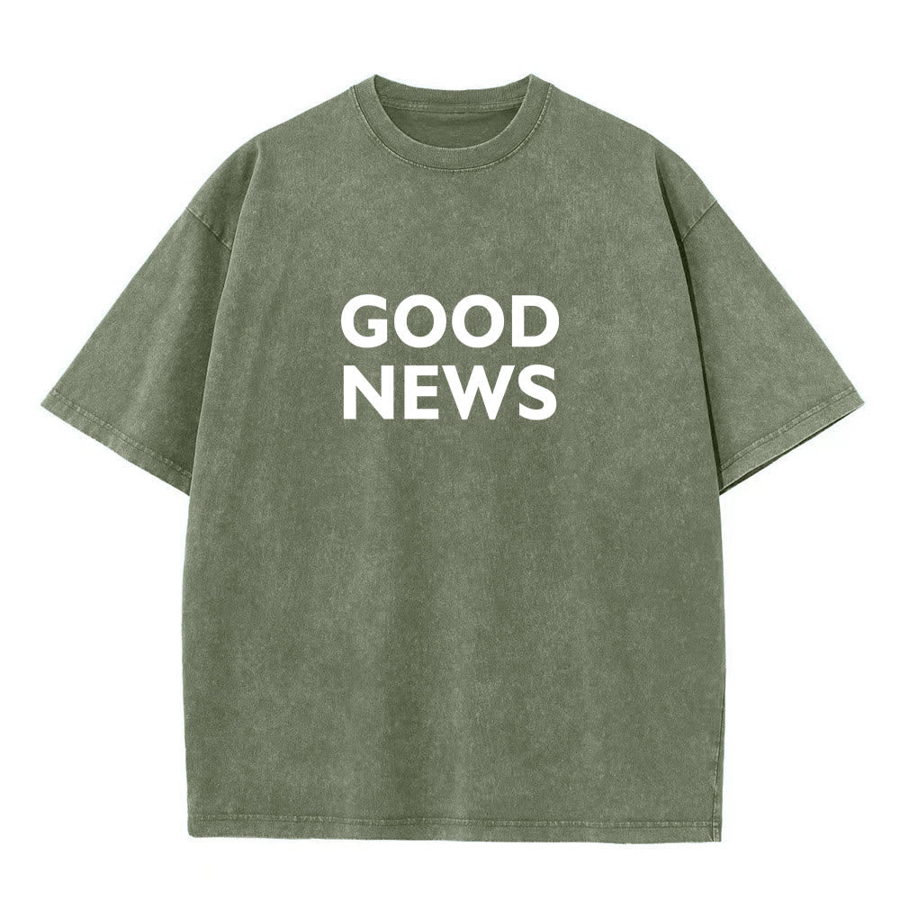 Christianartworkshop "For God So Loved the World" Unisex Washed T-Shirt